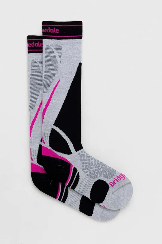 сірий Лижні шкарпетки Bridgedale Ski Lightweight Merino Performance Жіночий