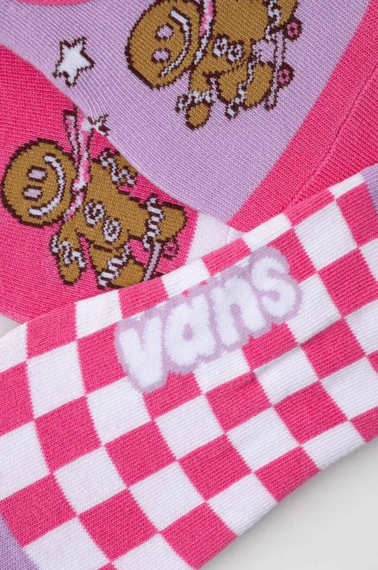 Κάλτσες Vans 3-pack ροζ