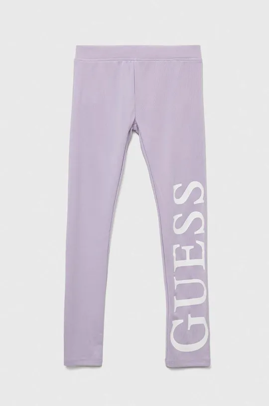 Guess legginsy dziecięce fioletowy