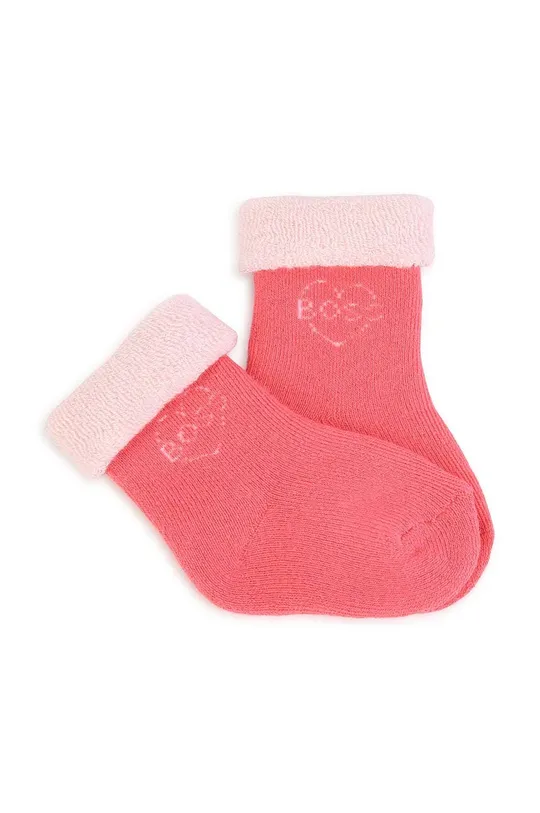 Nogavice za dojenčka BOSS 2-pack roza
