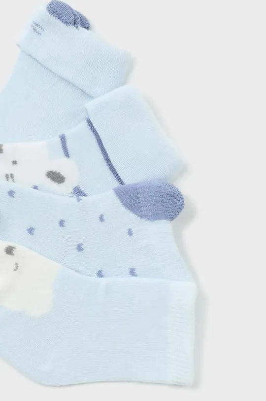 Ponožky pre bábätká Mayoral Newborn Gift box 4-pak modrá