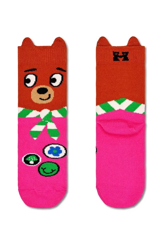 фиолетовой Детские носки Happy Socks Bear Scout Sock Для девочек