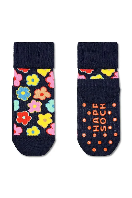 Happy Socks skarpetki dziecięce Antislip Fox & Flower 2-pack 86 % Bawełna, 12 % Poliamid, 2 % Elastan