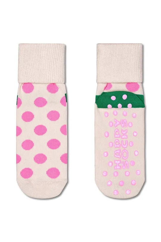 Παιδικές κάλτσες Happy Socks Antislip Heart & Big Dot 2-pack 86% Βαμβάκι, 12% Πολυαμίδη, 2% Σπαντέξ