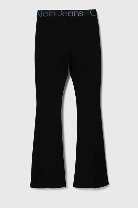 Calvin Klein Jeans legginsy dziecięce czarny