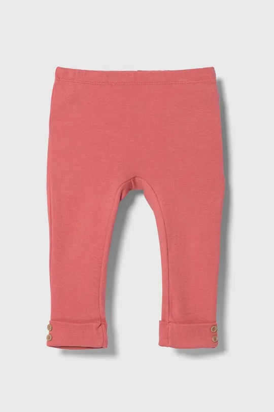 rózsaszín United Colors of Benetton baba pamut leggings Lány