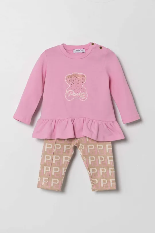 różowy Pinko Up komplet niemowlęcy Dziewczęcy