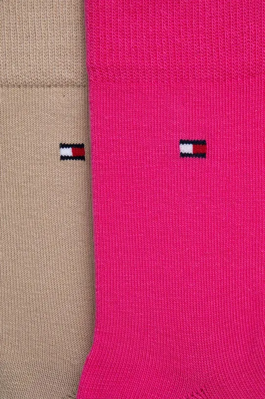 Παιδικές κάλτσες Tommy Hilfiger 2-pack ροζ
