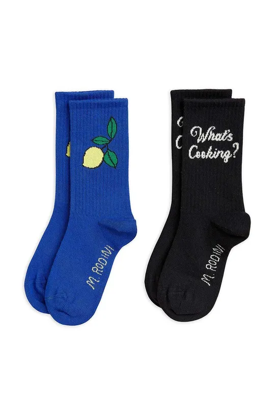 σκούρο μπλε Παιδικές κάλτσες Mini Rodini 2-pack Παιδικά