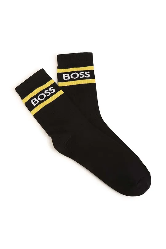 Detské ponožky BOSS 2-pak čierna