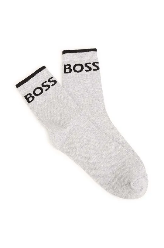 BOSS skarpetki dziecięce 2-pack 77 % Bawełna, 16 % Poliester, 3 % Elastan, 3 % Poliamid, 1 % Elastodien