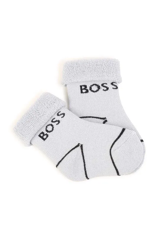 granatowy BOSS skarpetki niemowlęce 2-pack Dziecięcy