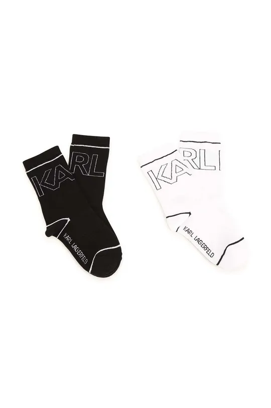 Otroške nogavice Karl Lagerfeld 2-pack  78 % Bombaž, 20 % Poliamid, 2 % Elastan