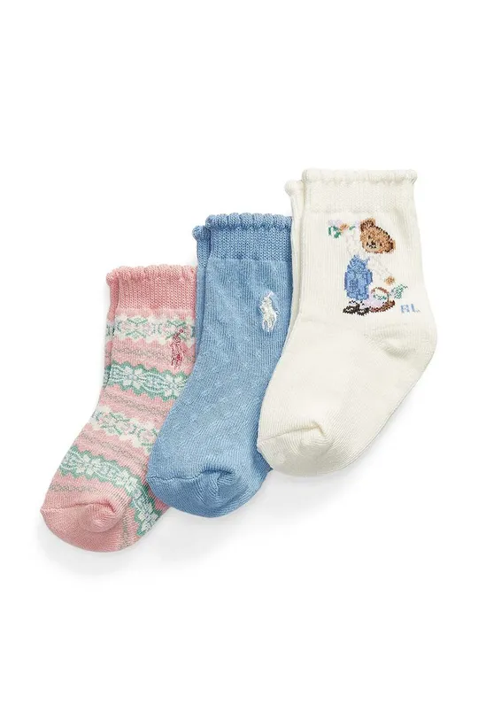 πολύχρωμο Κάλτσες μωρού Polo Ralph Lauren 3-pack Παιδικά