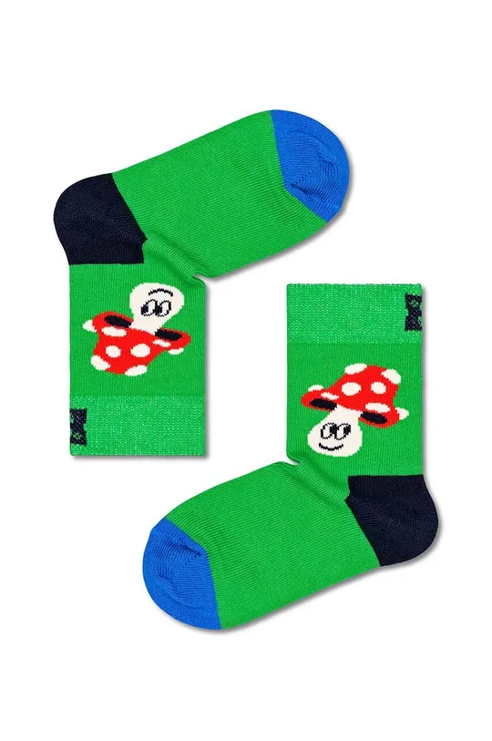 zelena Otroške nogavice Happy Socks Mushroom Otroški