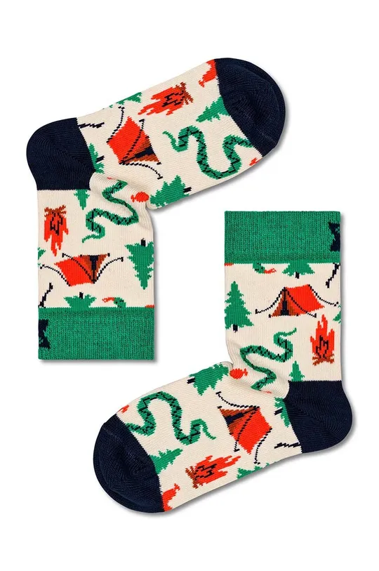 Παιδικές κάλτσες Happy Socks Scout Life Socks 2-pack λευκό