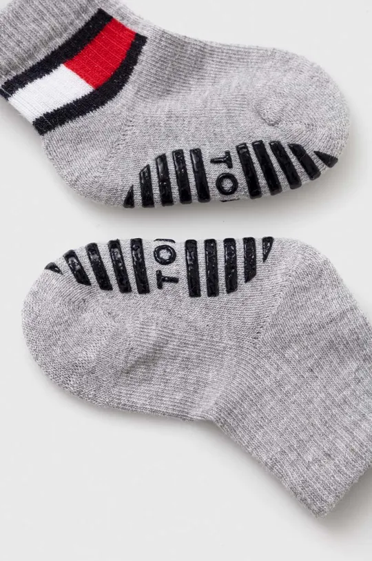 Detské ponožky Tommy Hilfiger 2-pak sivá