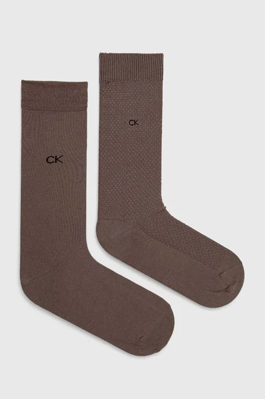 sivá Ponožky Calvin Klein 2-pak Pánsky