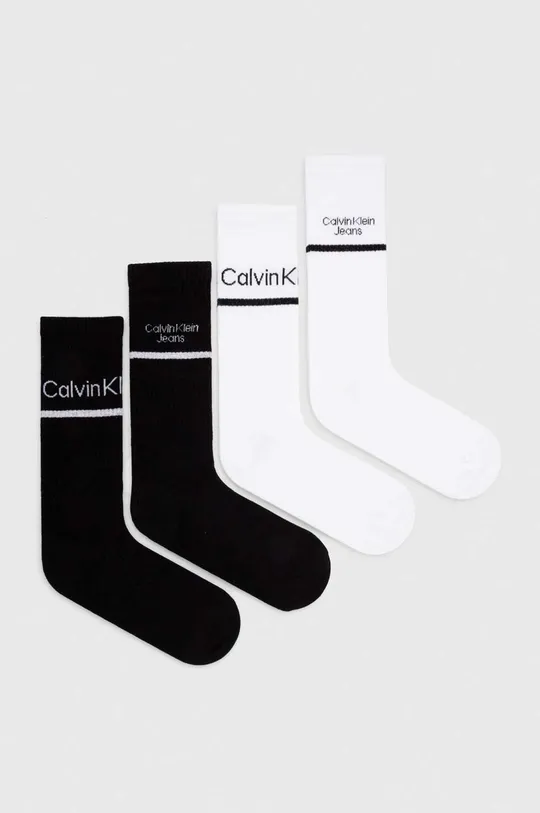 czarny Calvin Klein Jeans skarpetki 4-pack Męski
