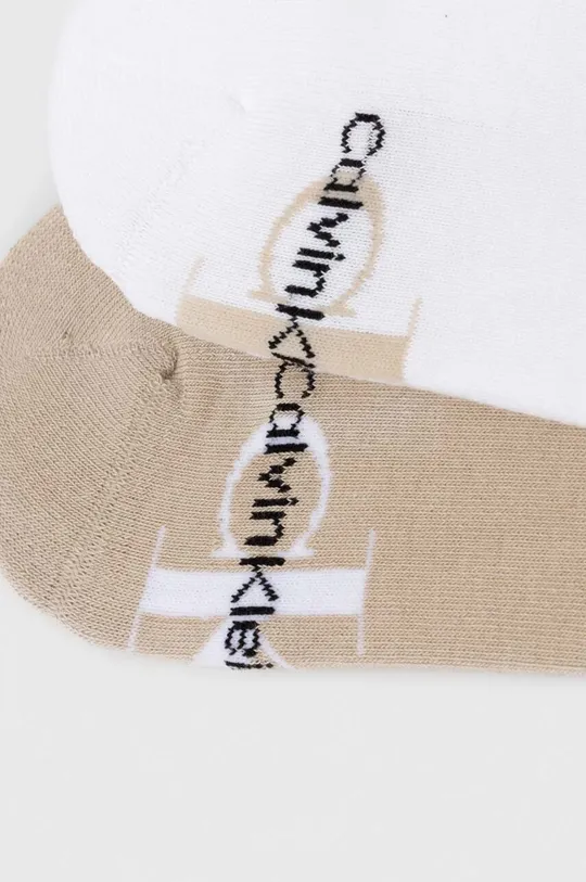 Ponožky Calvin Klein Jeans 2-pak béžová