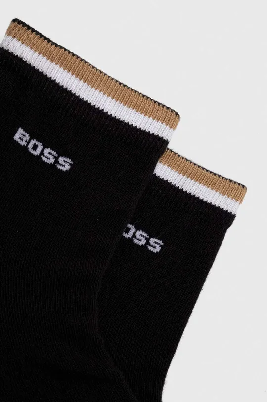 Ponožky BOSS 2-pak čierna