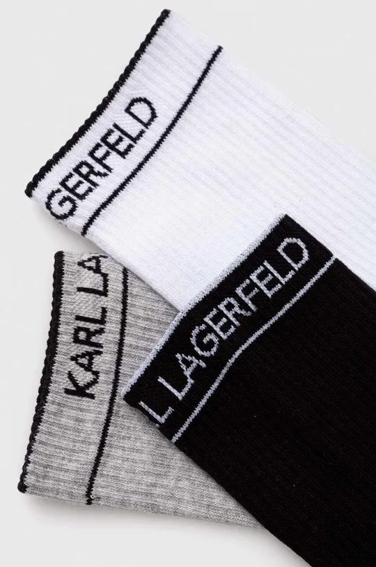 Nogavice Karl Lagerfeld 3-pack pisana
