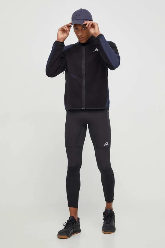 czarny adidas Performance legginsy do biegania