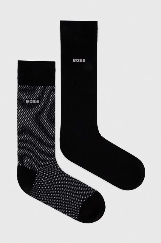 μαύρο Κάλτσες BOSS 2-pack Ανδρικά