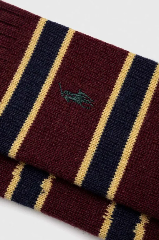 Ponožky s prímesou vlny Polo Ralph Lauren burgundské