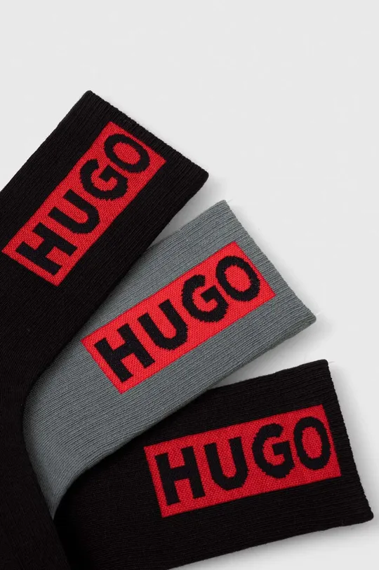 Čarape HUGO 3-pack zelena