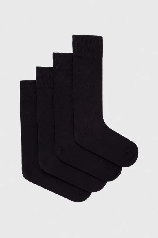 μαύρο Κάλτσες HUGO 4-pack Ανδρικά