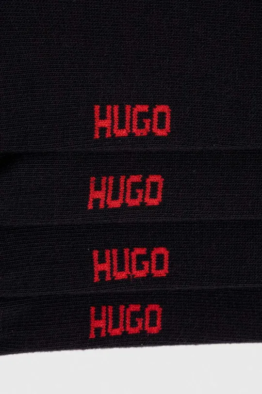 Κάλτσες HUGO 4-pack μαύρο