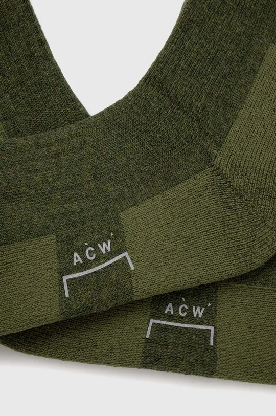 A-COLD-WALL* șosete LONG ARMY SOCK verde