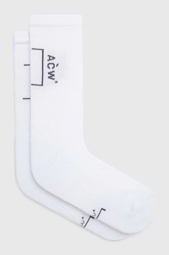 biały A-COLD-WALL* skarpetki BRACKET SOCK Męski