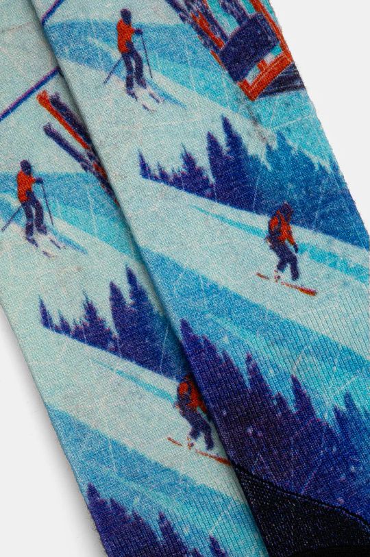 Oblačila Smučarske nogavice Smartwool Ski Zero Cushion Ski Day Print OTC SW002144 modra