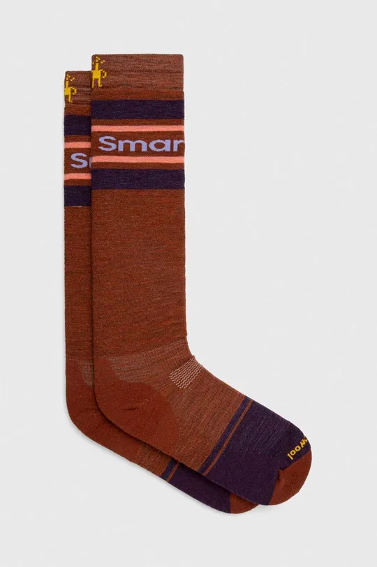 коричневий Шкарпетки для сноуборду Smartwool Targeted Cushion Logo OTC Чоловічий