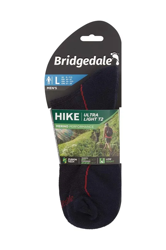Κάλτσες Bridgedale Ultra Light T2 Merino Performance 59% Πολυαμίδη, 39% Μαλλί μερινός, 2% LYCRA®