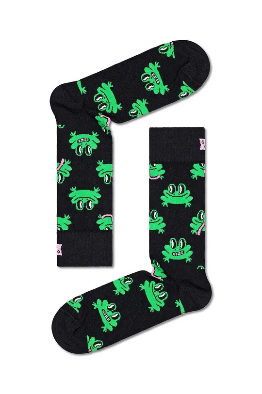 fekete Happy Socks zokni Frog Sock Uniszex