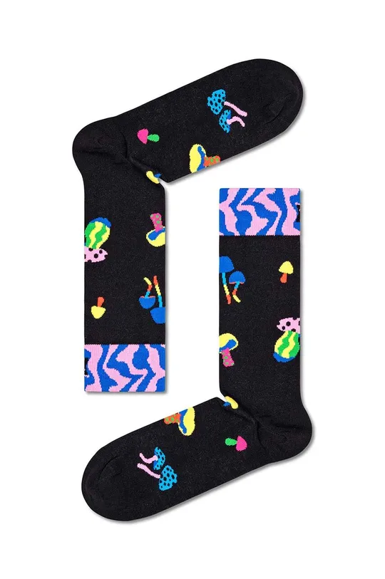 μαύρο Κάλτσες Happy Socks Mushrooms Sock Unisex