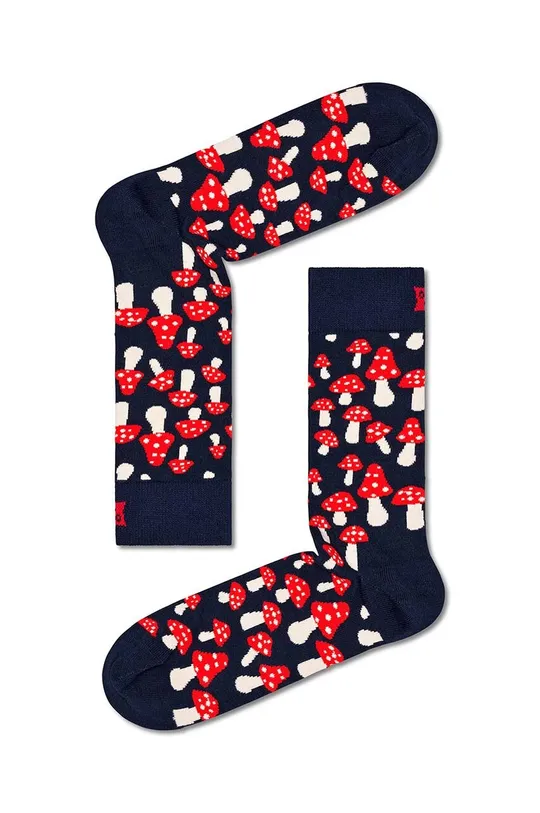 sötétkék Happy Socks zokni Mushroom Sock Uniszex