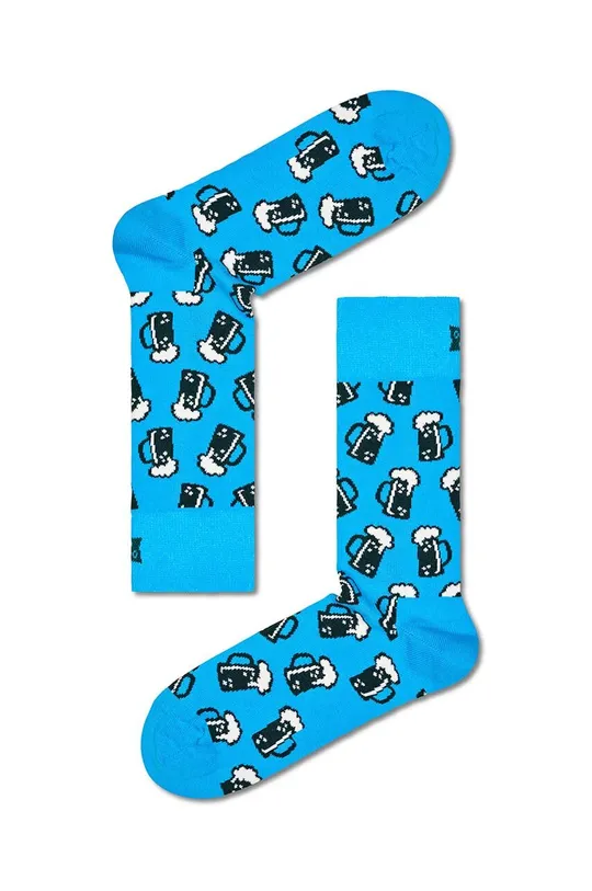 modrá Ponožky Happy Socks Beer Sock Unisex