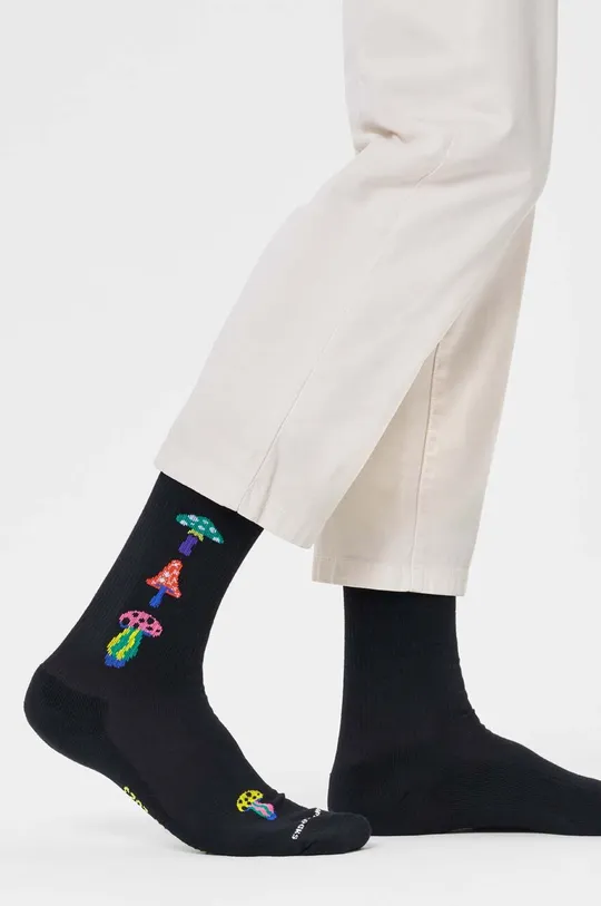 Κάλτσες Happy Socks Fungilandia 2023 Crew Sock 86% Βαμβάκι, 12% Πολυαμίδη, 2% Σπαντέξ