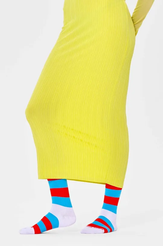 Ponožky Happy Socks Stripe It 3/4 Crew Sock 78 % Bavlna, 20 % Polyamid, 2 % Elastan