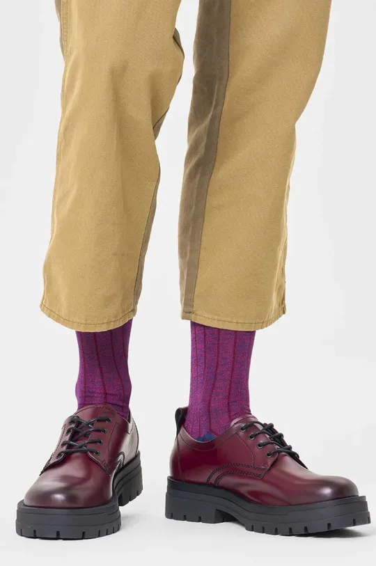 Κάλτσες Happy Socks Dressed Minimal Compact Sock μωβ