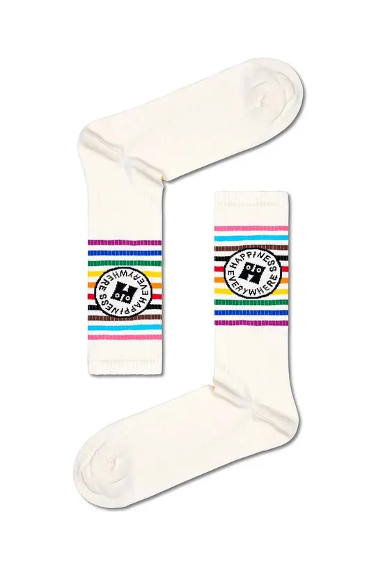 Ponožky Happy Socks Pride Socks 3-pak 86 % Bavlna, 12 % Polyamid, 2 % Elastan