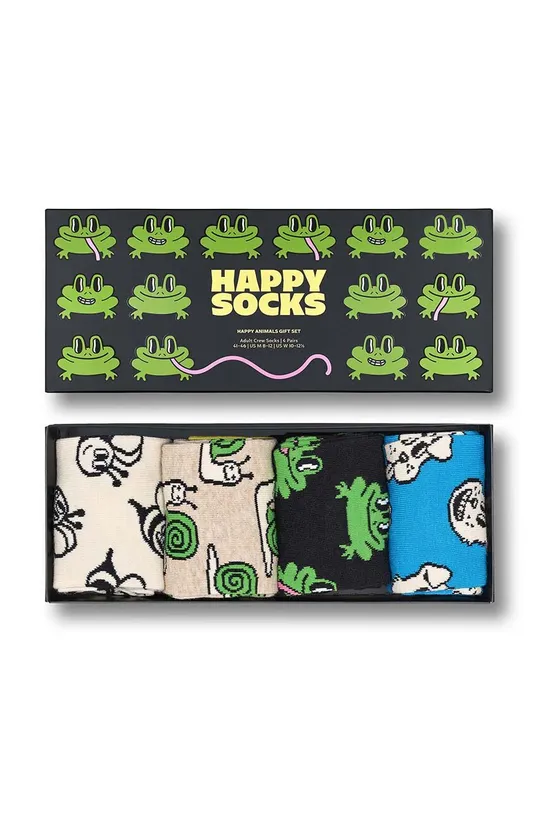 πολύχρωμο Κάλτσες Happy Socks Happy Animals Socks 4-pack Unisex