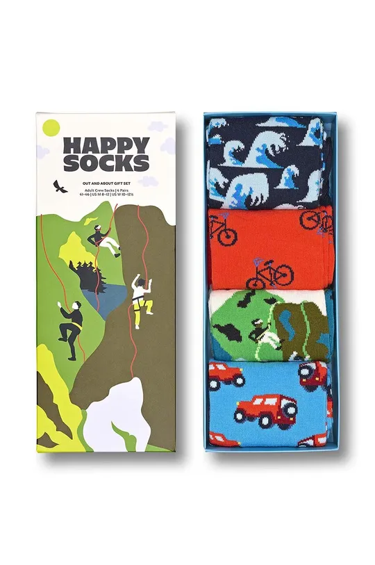 πολύχρωμο Κάλτσες Happy Socks 4-pack Unisex