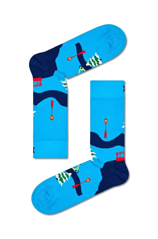 голубой Носки Happy Socks Santa On The Way To Work Sock Unisex