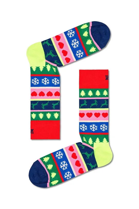többszínű Happy Socks zokni Christmas Stripe Sock Uniszex