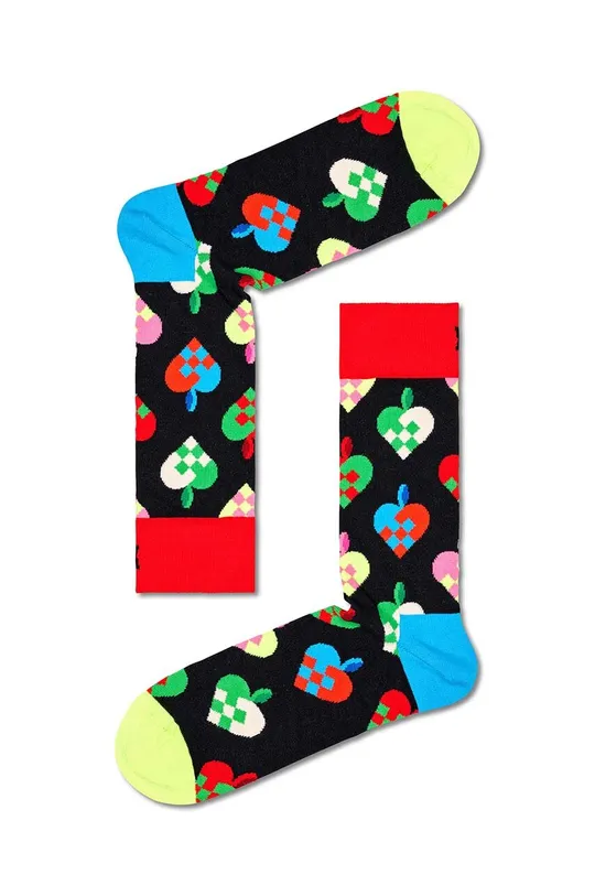 μαύρο Κάλτσες Happy Socks Braided Christmas Heart Sock Unisex